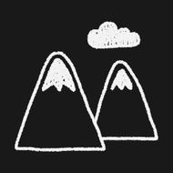 mountain doodle drawing N6