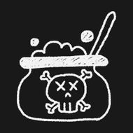 witch&#039;s pot doodle drawing N6