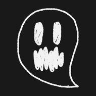ghost doodle drawing N11