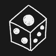 dice doodle drawing N6