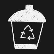 recycle trash can doodle drawing N6
