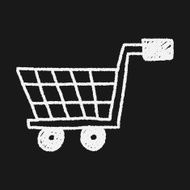shopping cart doodle drawing N26