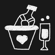 Champagne doodle drawing N6