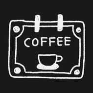 coffee shop sign doodle drawing N6