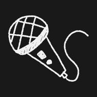 microphone doodle drawing N14
