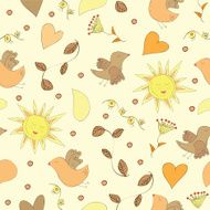Spring doodles set