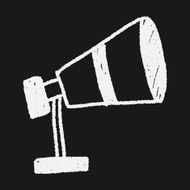 Telescope doodle drawing N6