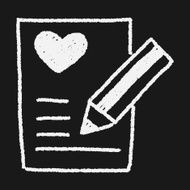 love letter doodle drawing N16