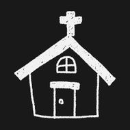 chruch doodle drawing N4