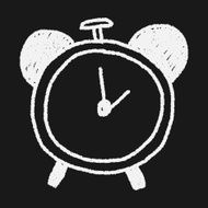 clock doodle drawing N6