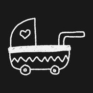 baby stroller doodle drawing N6