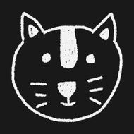 animal cat doodle drawing N6