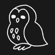 owl doodle drawing N5