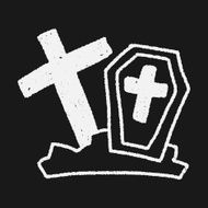 grave doodle drawing N23