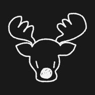 reindeer doodle drawing N6