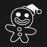 The Gingerbread Man doodle drawing N6