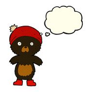 cartoon cute teddy bear with thought bubble N10