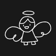 angel doodle drawing N6