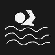 swimmer doodle drawing N8