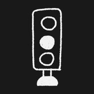Traffic lights doodle drawing N6
