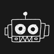 robot doodle drawing N6