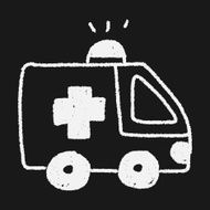 ambulance doodle drawing N12