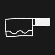 Kitchen knife doodle drawing N6