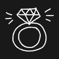 diamond ring doodle drawing N13