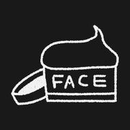 face cream doodle drawing N6
