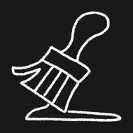paint brush doodle drawing N10