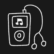 music player doodle drawing N16