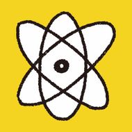 doodle atom icon N3