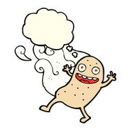 cartoon potato with thought bubble N6