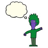 cartoon vampire man with thought bubble N64