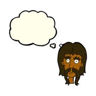 cartoon man with long mustache thought bubble N6