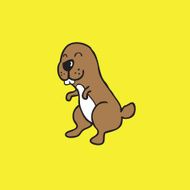 Beaver cartoon