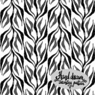 Hand drawn seamless watercolor brush pattern fashionable sophist N3