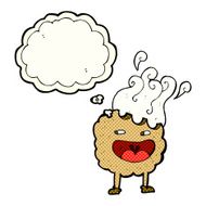 cookie cartoon character with thought bubble N6