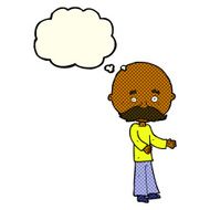cartoon man with mustache thought bubble N47