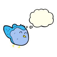 cartoon bird with thought bubble N157