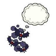 cartoon bats with thought bubble N3