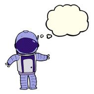cartoon astronaut with thought bubble N64