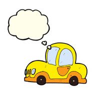 cartoon car with thought bubble N23