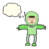 cartoon astronaut with thought bubble N67
