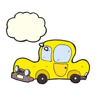 cartoon car with thought bubble N24