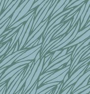 Abstract blue hand-drawn waves seamless pattern background