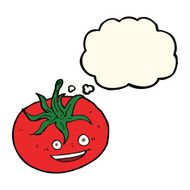 cartoon tomato with thought bubble N24