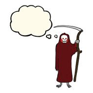 death cartoon with thought bubble N7