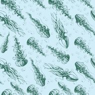 Hand drawn jellyfish