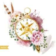 Watercolor compass N4
